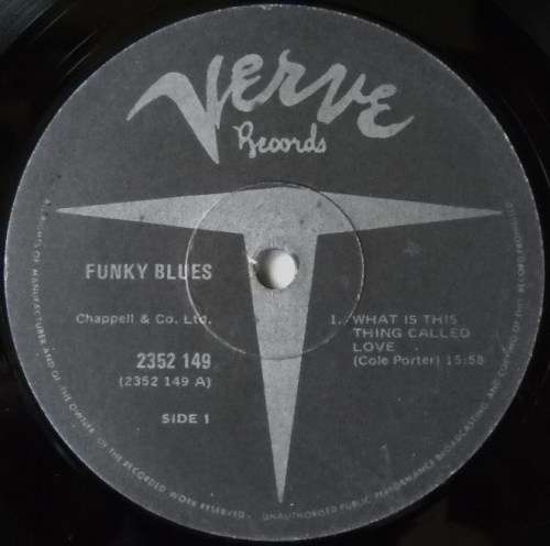 VARIOUS (INCL. CHARLIE PARKER, JOHNNY HODGES) - FUNKY BLUES - LP - SOUTH AFRICA - VG+ / VG