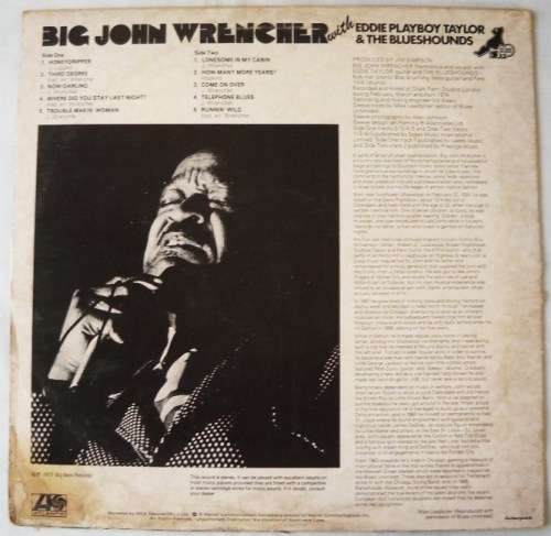 JOHN WRENCHER WITH EDDIE PLAYBOY TAYLOR - BIG JOHN'S BOOGIE - LP - SOUTH AFRICA - EXC / G