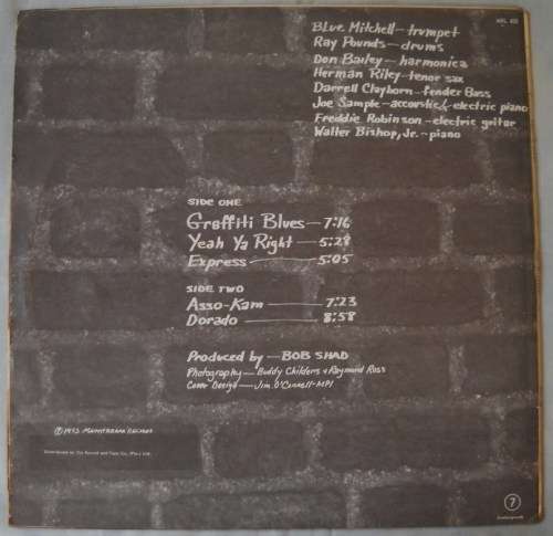 BLUE MITCHELL - GRAFFITI BLUES - LP - SOUTH AFRICA - VG+ / VG