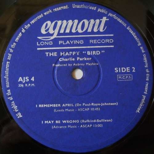CHARLIE PARKER - THE HAPPY "BIRD" - LP - UK - VG+ / VG - WITH INSERT