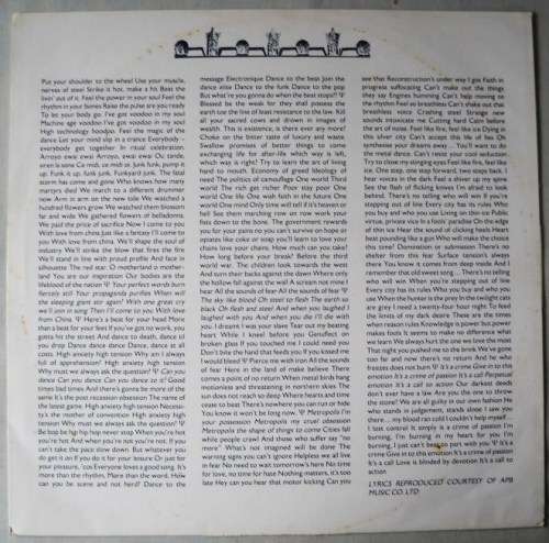 SPK - MACHINE AGE VOODOO - LP - EUROPE - EXC / VG+  - INCL. ORIG. COLOUR INNER SLEEVE