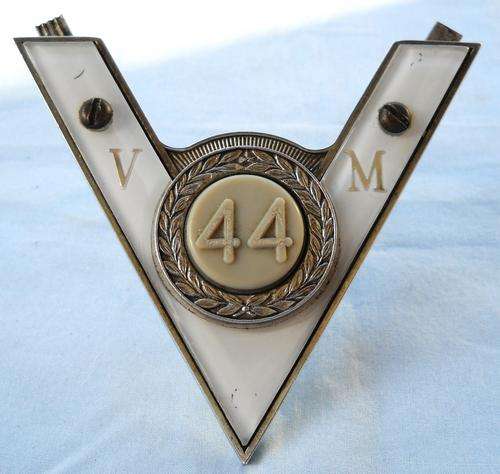 1960's-CVM-CAR BADGE-Company Of Veteran Motorists- 44 YEARS-EXCELLENT UNUSED CONDITION