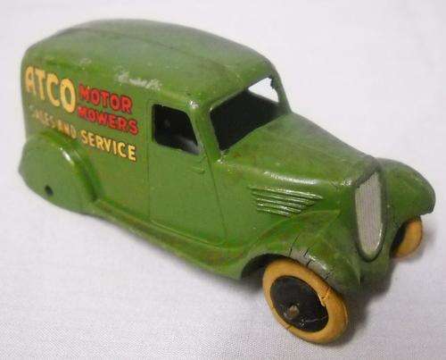 DINKY TOYS 28n Type 2 ATCO Lawn Mowers Sales & Service Commercial Vehicle-1935-VERY GOOD CONDITION