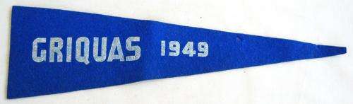 RUGBY PENNANT-GRIQUAS-1949-SOUTH AFRICA-V RARE-EXCELLENT CONDITION