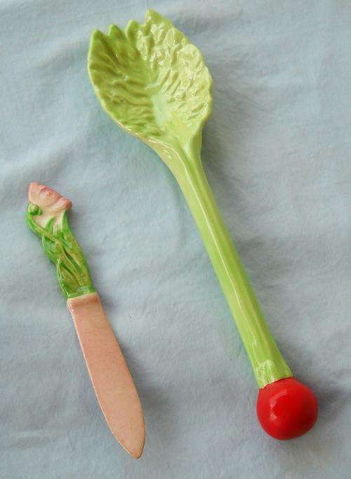 CARLTONWARE-SALAD SPOON AND BUTTER KNIFE-CARLTON WARE-EXCELLENT CONDITION