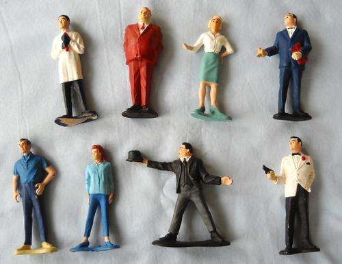 1965-GILBERT-JAMES BOND SECRET AGENT 007-7 VINTAGE MOVIE CHARACTERS-EXCELLENT CONDITION