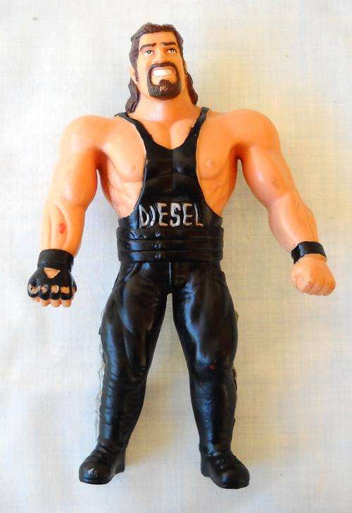 DIESEL-WWF-BENDY ACTION FIGURE-1994-VERY GOOD CONDITION