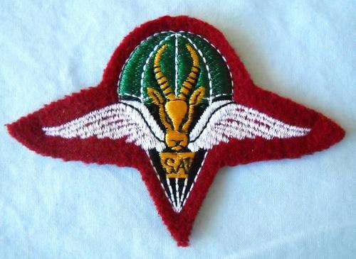PARA-1 PARACHUTE BATTALION BERET BADGE-SOUTH AFRICA-RECCE-EXCELLENT CONDITION