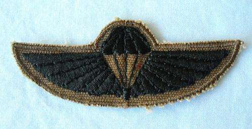 SADF AIR SUPPLY INSTRUCTOR WING-BLACK EMBROIDERED ON NUTRIA-EXCELLENT CONDITION