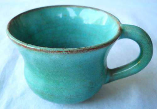 LINNWARE-COFFEE CUP-5.3 CM TALL-BLUE-EXCELLENT CONDITION