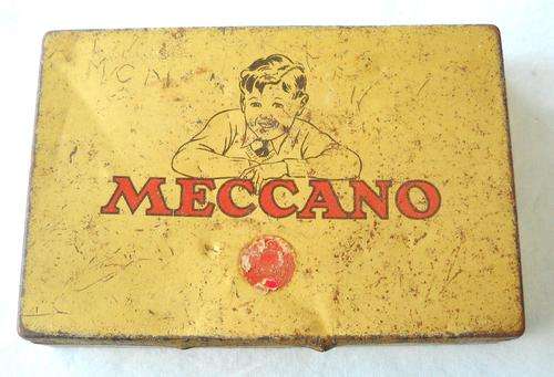 EMPTY METAL BOX-MECCANO-VERY GOOD CONDITION