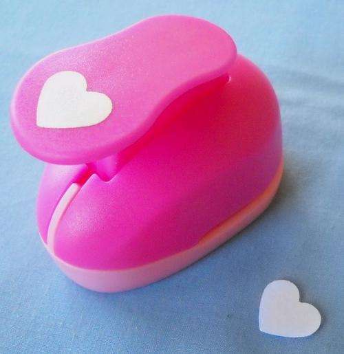 HEART SHAPE-LARGE PAPER PUNCH-SCRAPBOOKING & CRAFTS-LEVER ACTION