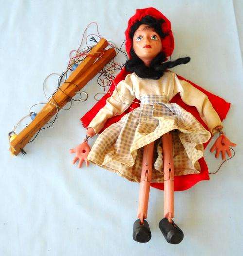 LITTLE RED RIDING HOOD-1970's-PELHAM PUPPET-GREAT CONDITION