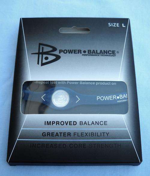 Power Balance SILICON Wrist Bracelet NAVY BLUE Large- BRAND NEW IN BOX  FREE SHIPPING