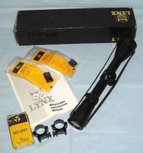 LYNX P1.5-6X42D-RIFLE SCOPE & MOUNTS-BOXED-EXCELLENT CONDITION