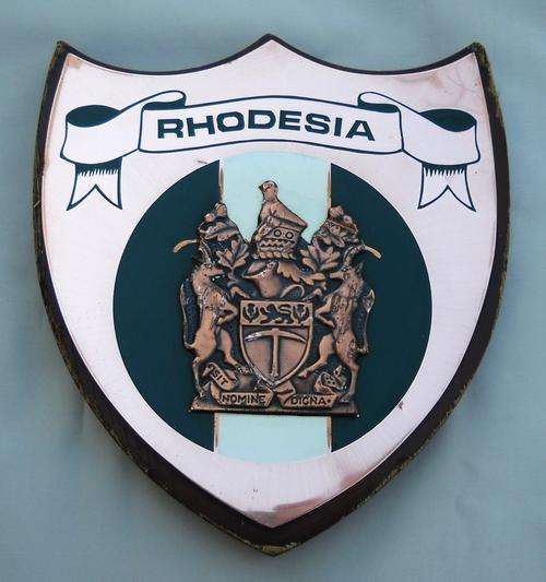 RHODESIA WALL PLAQUE-VERY GOOD CONDITION