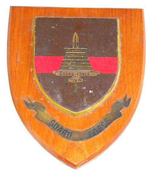 RHODESIAN GUARD FORCE-WALL PLAQUE-EXCELLENT CONDITION