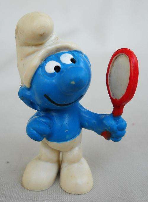 SMURF-MIRROR-PEYO-Schlumpf-EXCELLENT CONDITION