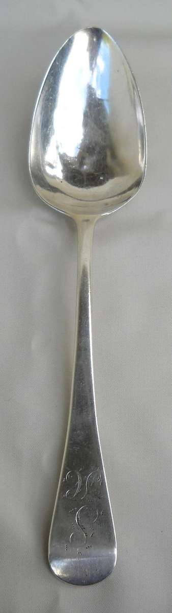 GEORGIAN 1806 LONDON Hallmarked Silver SERVING SPOON-65 grams