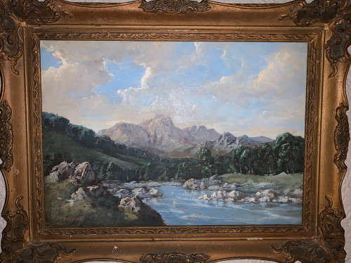 GIOVANNI FASCIOTTI - Beautiful BARGAIN Oil Landscape 50x35