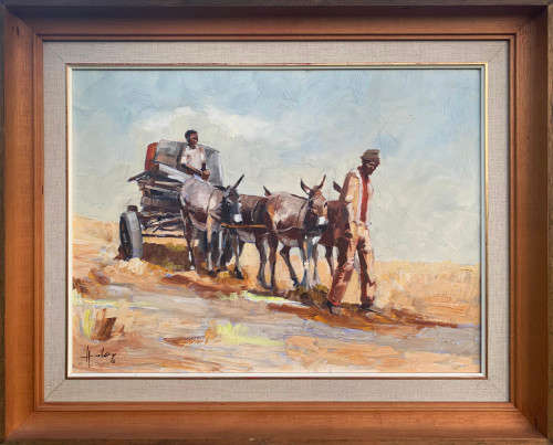 Wallace Hulley! Donkey cart... iconic artwork in beautiful condition