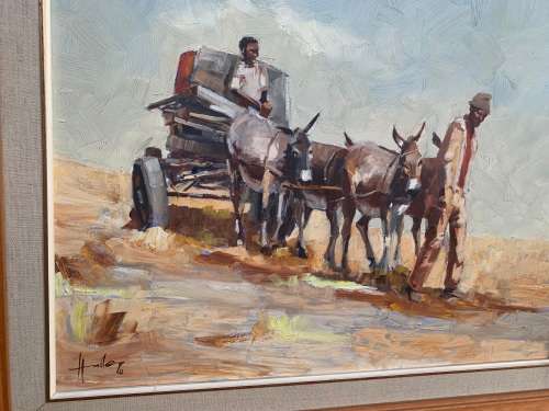 Wallace Hulley! Donkey cart... iconic artwork in beautiful condition