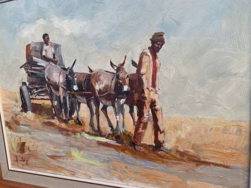 Wallace Hulley! Donkey cart... iconic artwork in beautiful condition