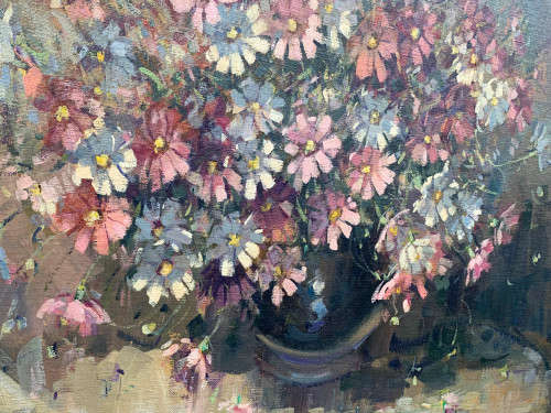 Gian Piero Garizio - MAGNIFICENT FLOWERS! 75x60cm!