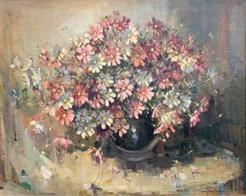 Gian Piero Garizio - MAGNIFICENT FLOWERS! 75x60cm!