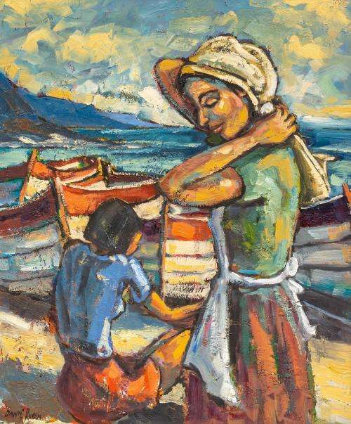 DANTE RUBEN - Bringing home the catch - beautiful work!