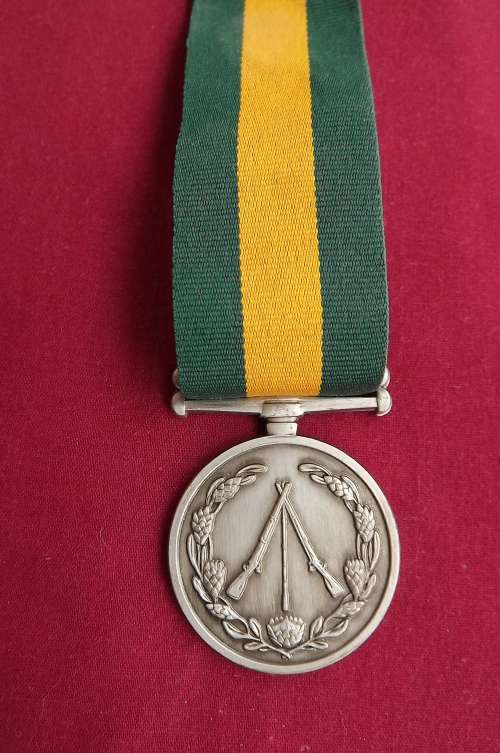SADF Closure commemoration Medal.1994 No 6249. Only full size medal with ribbon.