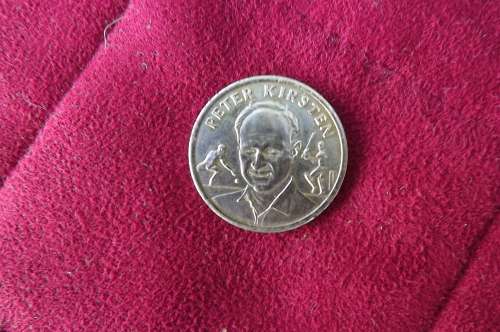 Shoprite and Checkers 1992 cricket medal collection- Peter Kristen.New condition