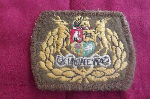 S.A defence Force Sergeant Majar rank insignia-with pins