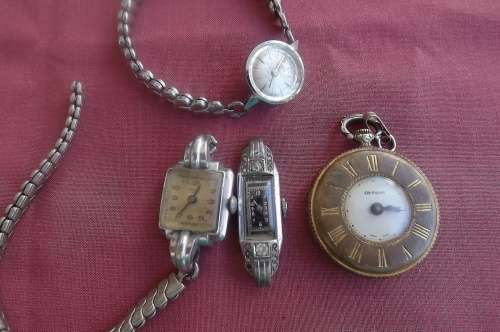 Lot of antique watches- wound up-not working