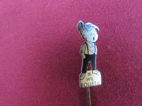 Comical pin in Dutch-IK WILL BOLLETJE