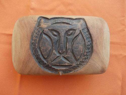 Wooden Box - Hand carved - multi-purpose - Mahogany - 20 x 12cm