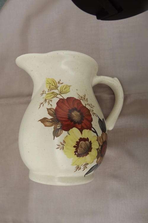 Large Floral Milk Jug