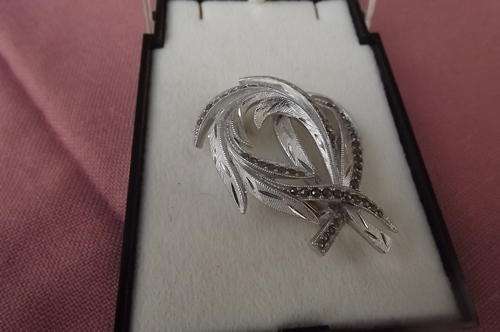 Marcasite Brooch in box - as new