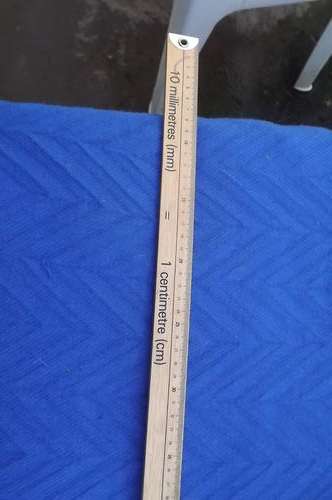 Wooden Ruler 1 meter / 1 yard long- metal ends - made in Canada