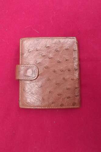 Men's Genuine Ostrich Leather Wallet- as new