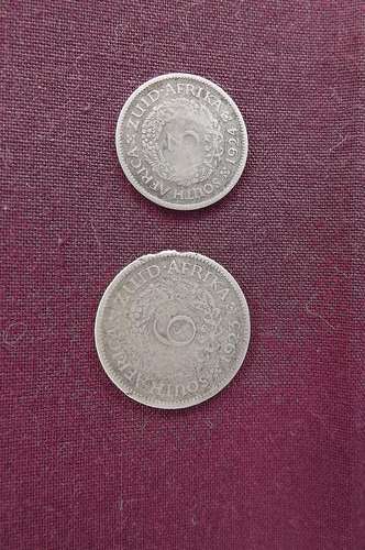 ZAR Sixpence 1923  & Threepence 1924 - Fillers