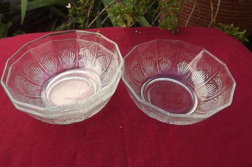 Set of 3 KIG Glass bowls from Malaysia