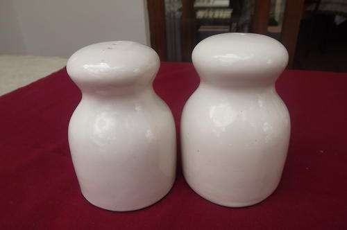 Porcelain Salt & Pepper shakers
