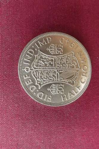 British Silver George V1 Halfcrown 1940 in EF+ condition