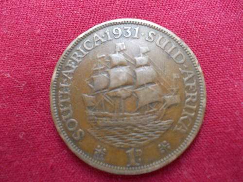 Union of SA 1931 Penny - VF Condition