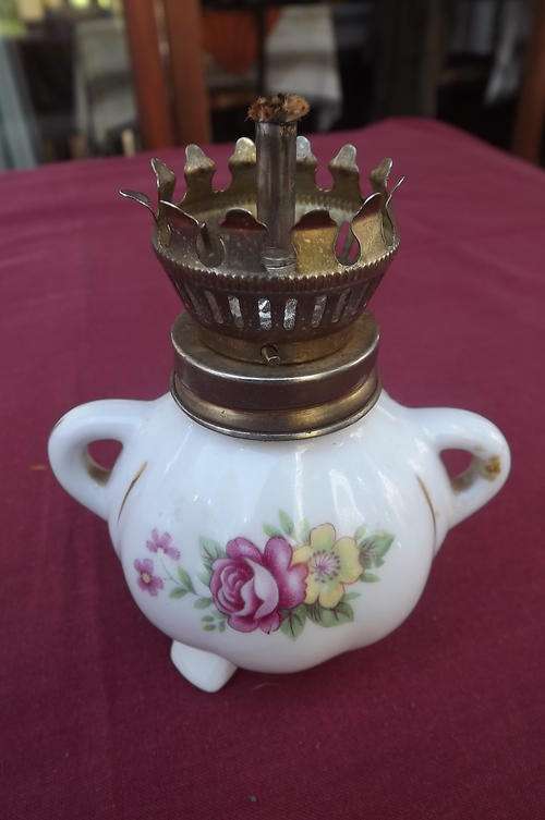 Small Porcelain Paraffin Lamp without Glass