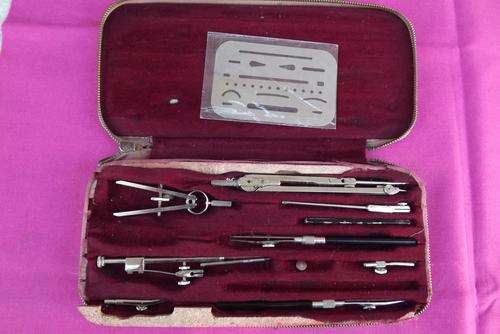 Antique Architectural Instrument Set in Case - see scans