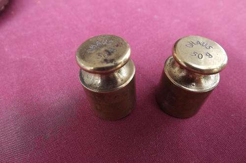 Pair of Antique Brass Weights