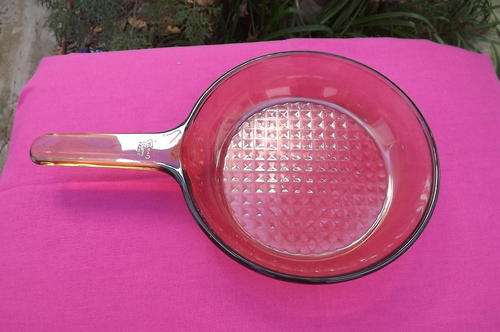 Amber Glass Vision Corning Ware 18cm Dish with Handle