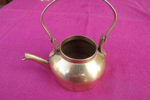 Small Heavy Brass Kettle without Lid in good condition - Height - 5.5cm